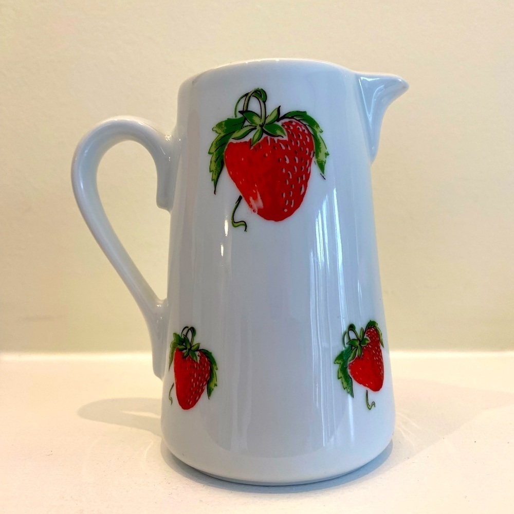 Philippe Deshoulieres Les Fraiser Porcelain Cream Pitcher